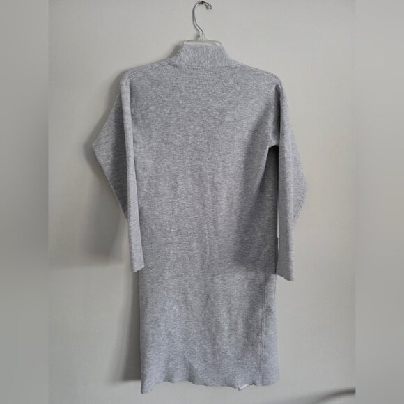 ARITZIA | Babaton Ty Knit Cardigan Gray Sz S - Picture 3 of 6